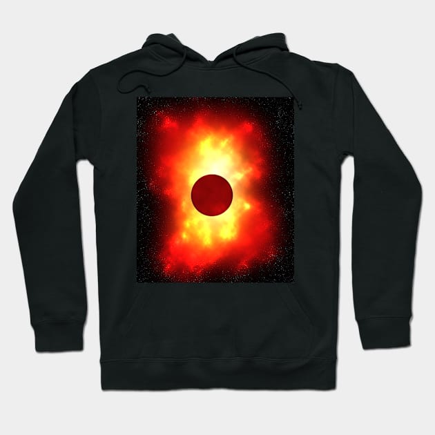 Hot Warm Planet - Red Hoodie by The Black Panther